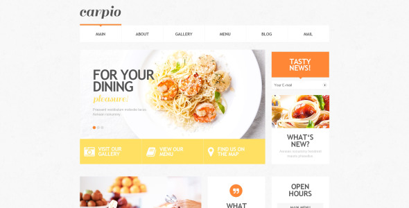 кафе и ресторан отзывчивая тема wordpress