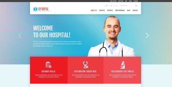 доктор отзывчивая тема wordpress