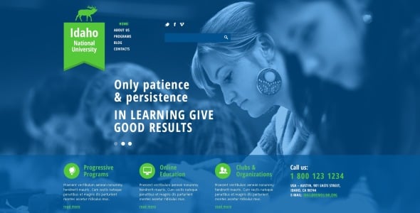 шаблон joomla национального университета