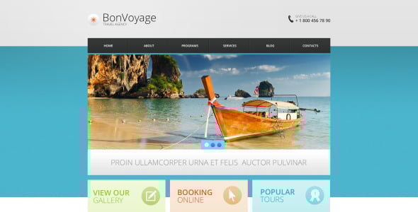 отзывчивый шаблон drupal туристического агентства