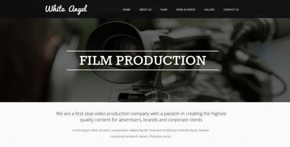 адаптивный шаблон сайта для видеографа