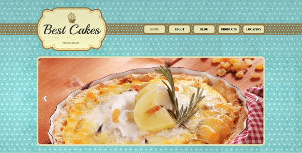адаптивный шаблон сайта пекарни