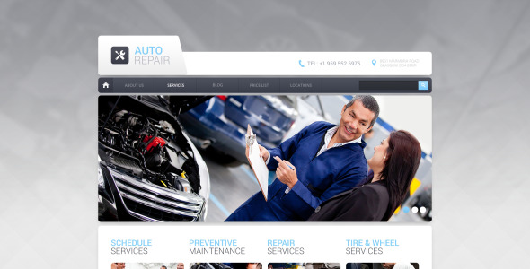 ремонт автомобилей drupal шаблон