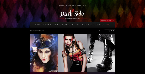 темная сторона темы magento