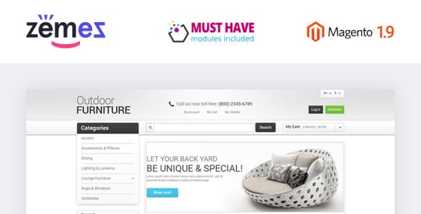 мебель для вашего сада тема magento
