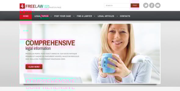 адаптивный шаблон сайта юриста