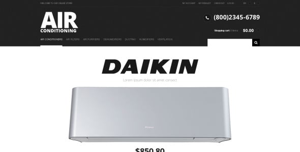 современный кондиционер magento theme