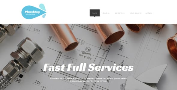 шаблон сайта plumbing pro