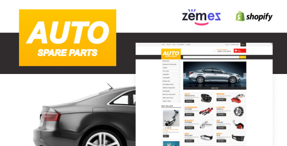 автозапчасти отзывчивая тема shopify
