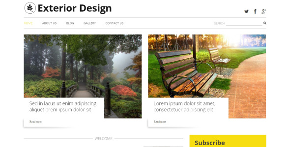 внешний дизайн блога wordpress тема
