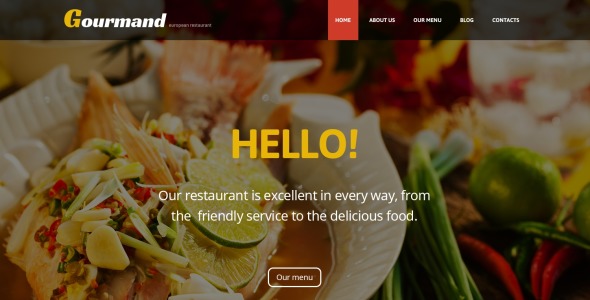 ресторан для гурманов wordpress тема