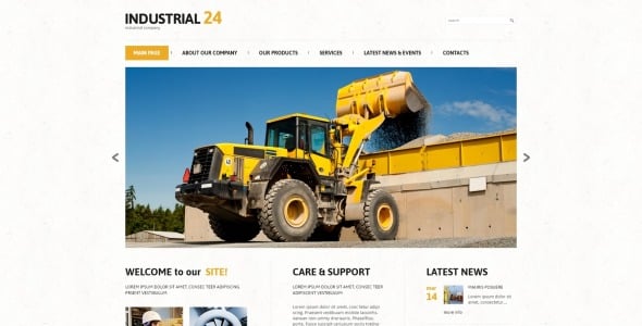 промышленная адаптивная тема wordpress