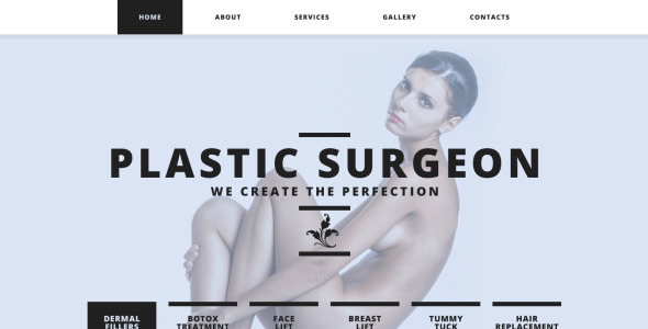 адаптивный шаблон сайта для пластической хирургии