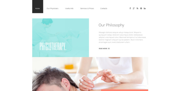 реабилитационный адаптивный шаблон сайта