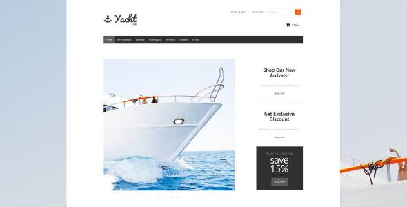 Yacht Club ZenCart Template