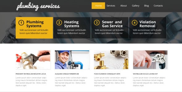 лучшая сантехника wordpress тема