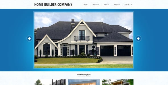 адаптивный шаблон сайта строительной компании