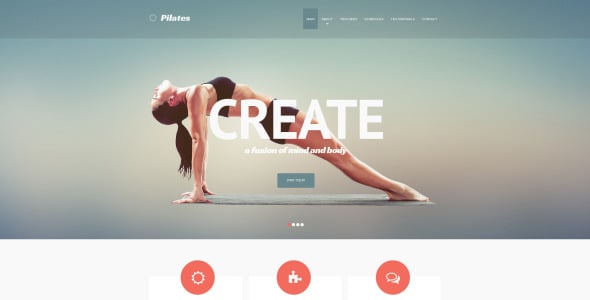 фитнес адаптивный шаблон сайта