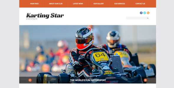 картинг отзывчивая тема wordpress