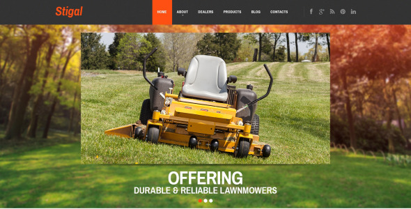 адаптивная тема wordpress для ландшафтного дизайна