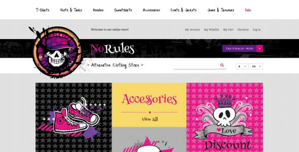 нет правил тема magento