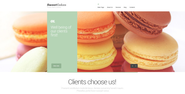 шаблон sweet shop drupal