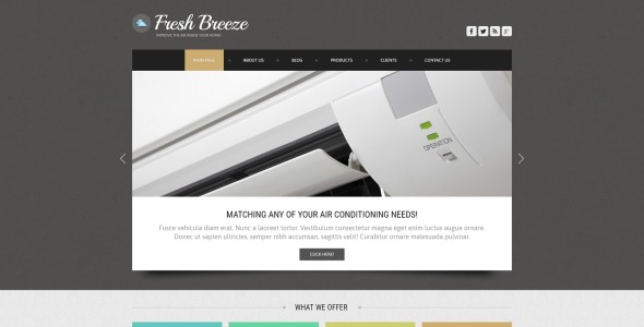 кондиционер joomla шаблон