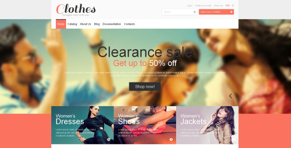 одежда отзывчивая тема shopify