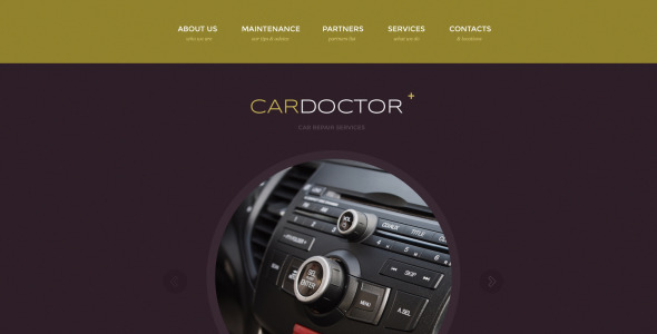 отзывчивый шаблон сайта по ремонту автомобилей