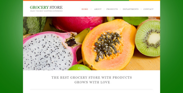 адаптивный шаблон сайта продовольственного магазина