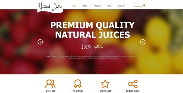 шаблон fruit juice co joomla