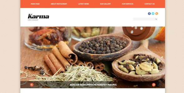 индийский ресторан отзывчивый шаблон joomla