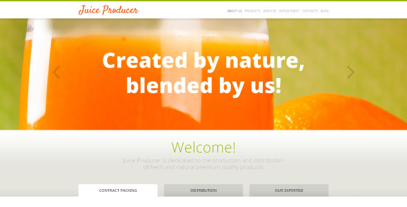 производитель соков wordpress тема