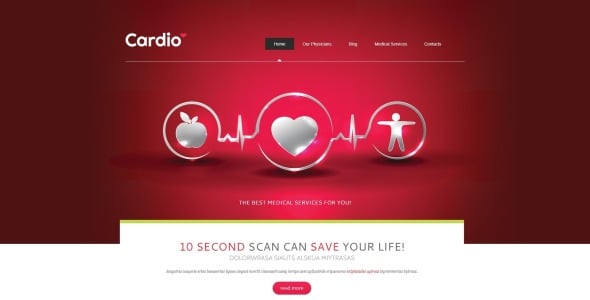 медицинские услуги шаблон joomla