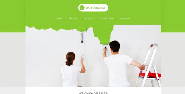 шаблон отзывчивого веб-сайта малярной компании