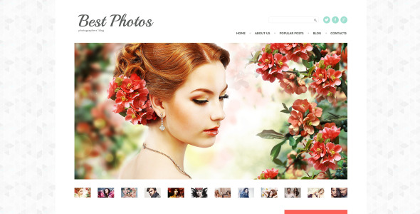фото видео блог wordpress тема