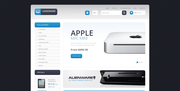 компьютерный магазин отзывчивая тема shopify