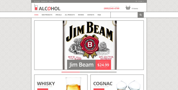 Food & Drink ZenCart Template