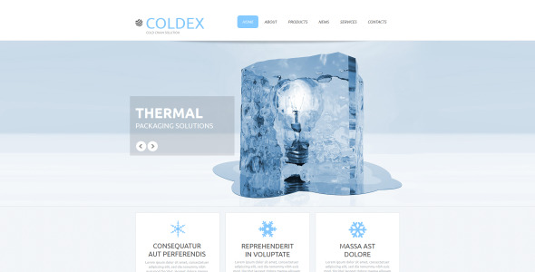замороженные продукты moto cms html шаблон