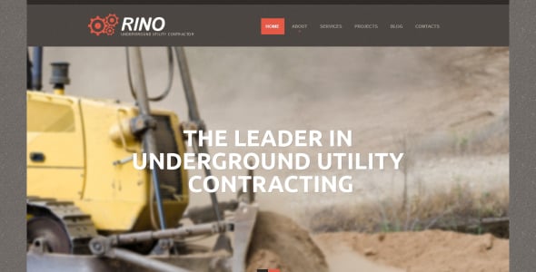 адаптивный шаблон сайта горнодобывающей компании