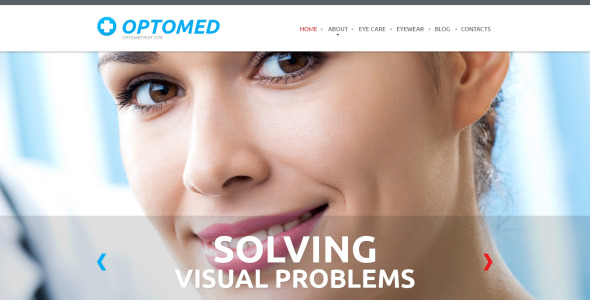 адаптивный шаблон сайта оптометриста