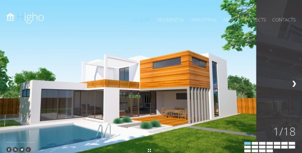 адаптивный шаблон сайта строительной компании