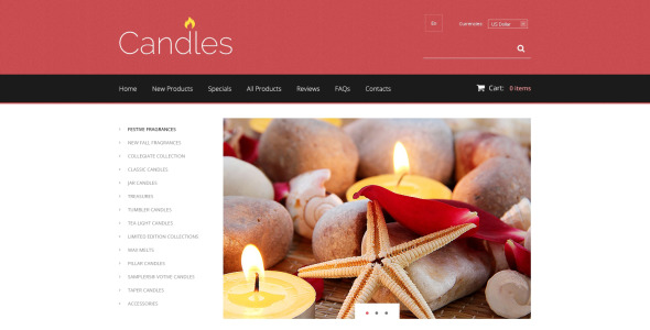 теплый огонь zencart шаблон