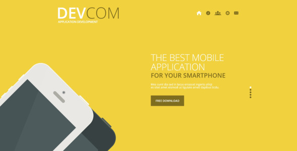 шаблон веб-сайта для веб-разработки