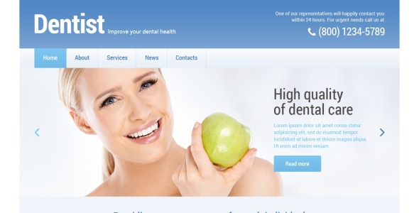 стоматология адаптивная тема wordpress