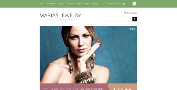 ювелирные изделия ручной работы шаблон zencart