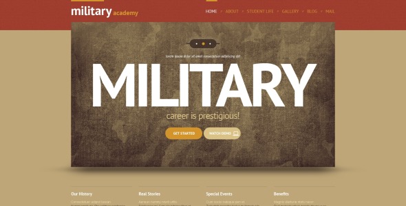 армейская отзывчивая тема wordpress