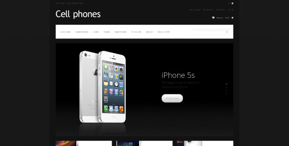 сотовые телефоны magento тема