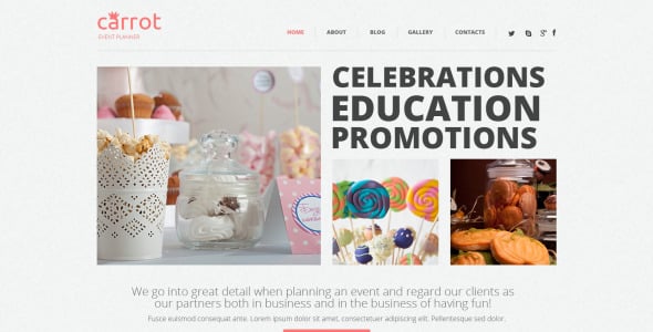 event planner wordpress тема