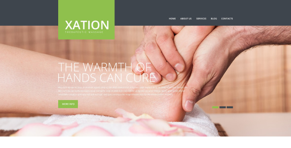 массажный салон отзывчивый шаблон сайта